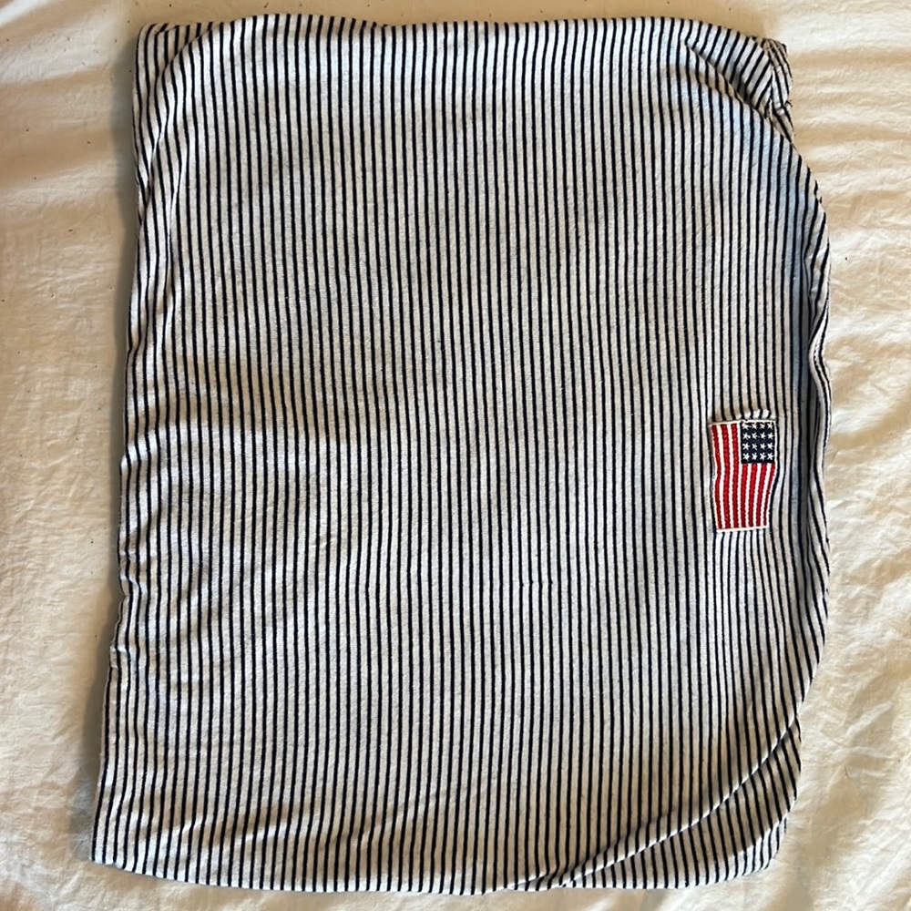 Mighty Fine brand blue and white stripped tube top from Target